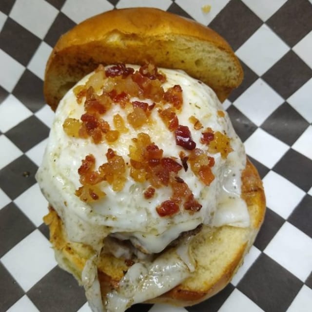 Morning Steak Burger.